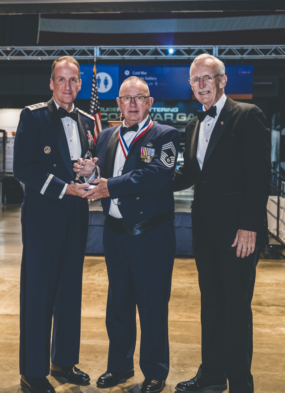 AF Ball (2023) - CMSgt (Ret) Chuck Knaub receives AFA WMC's 'Enlisted Award'