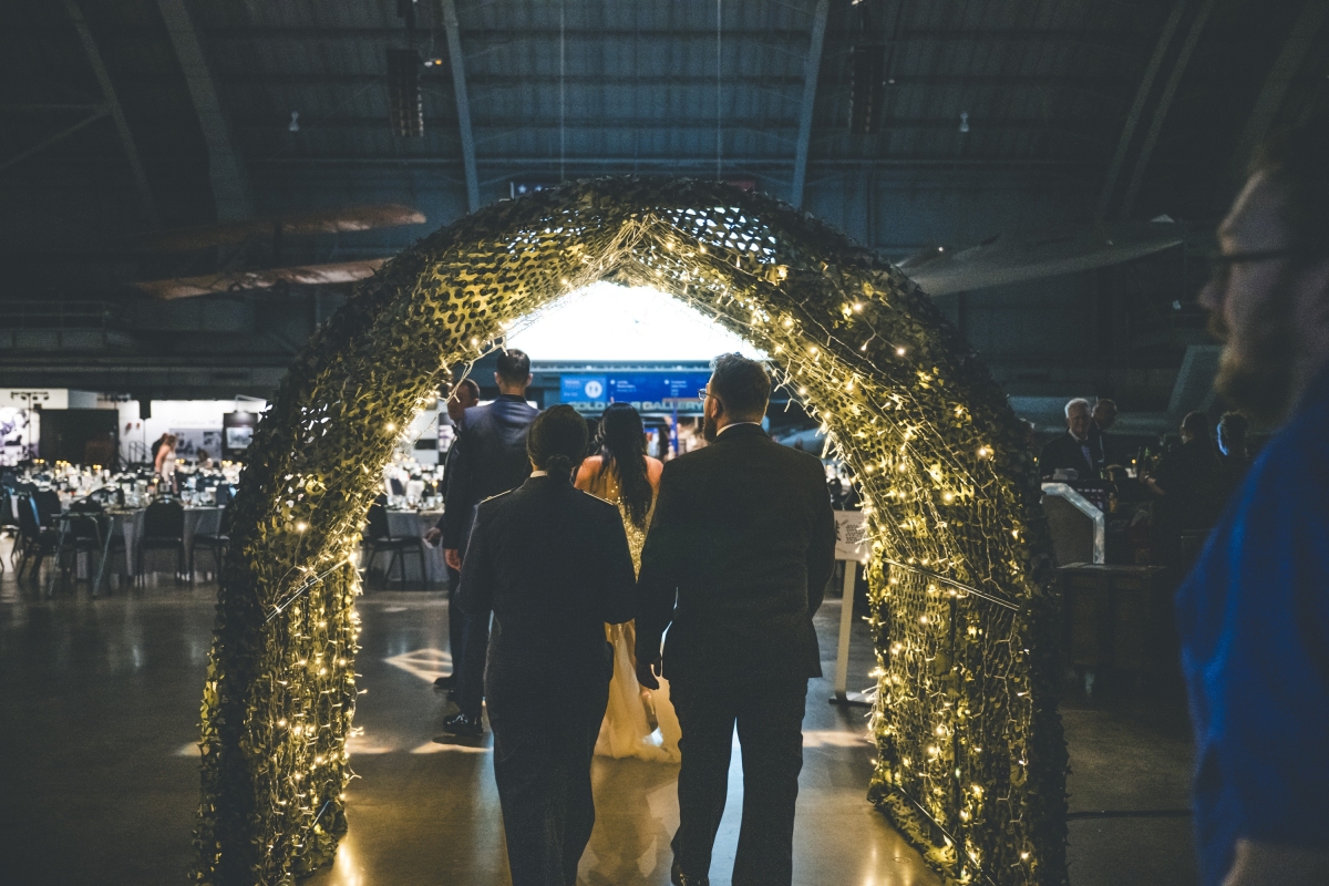 Entrance into the 'Ballroom) in NMUSAF Hanger 2