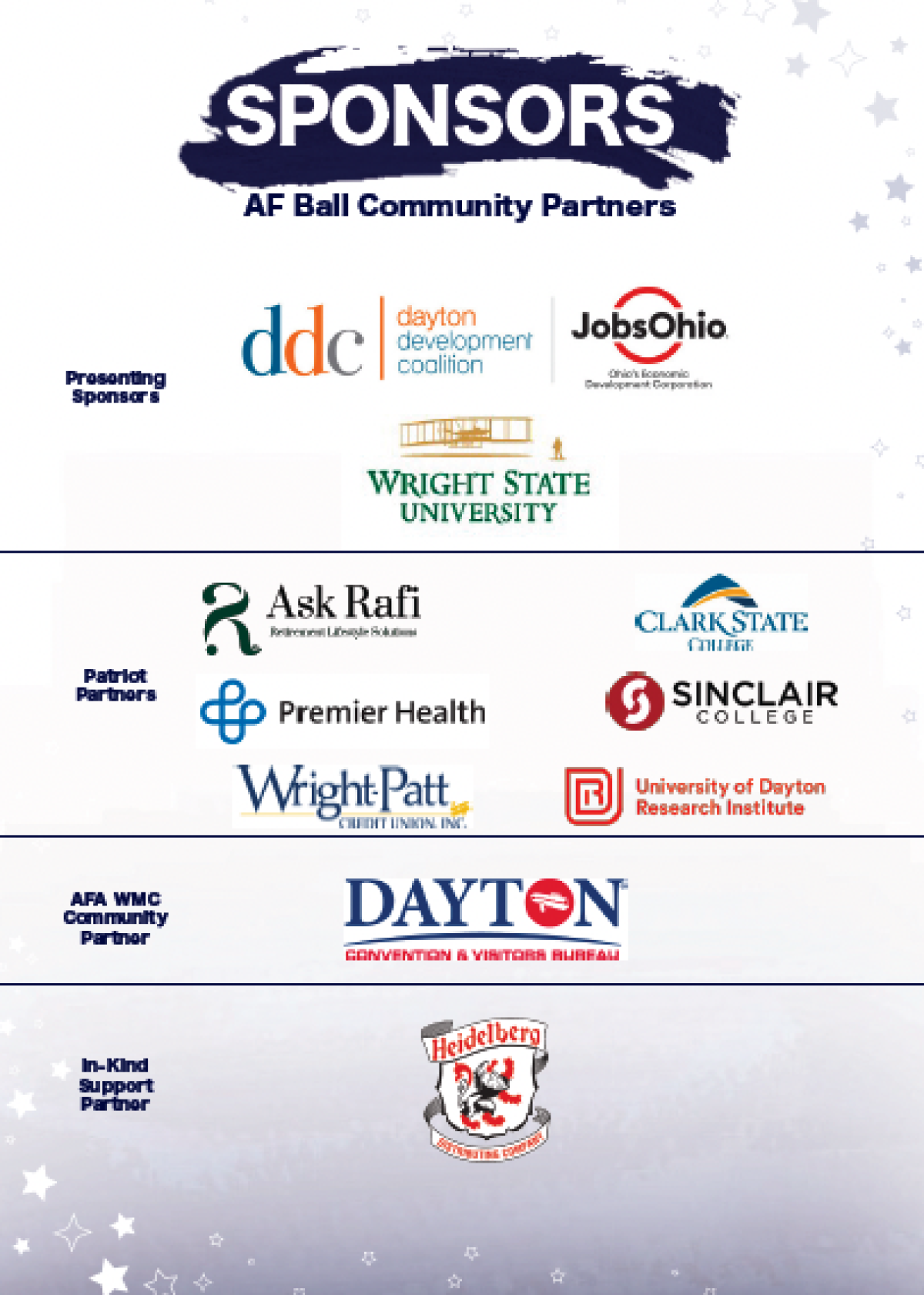 AF Ball (2023) - AFA WMC Community Partners